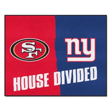 Picture of NFL House Divided - 49ers / Giants House Divided Mat