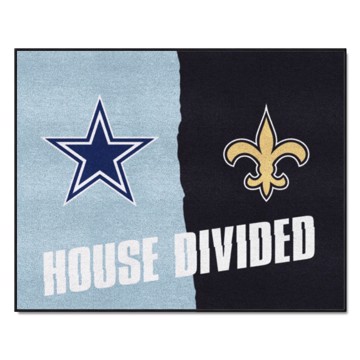Picture of NFL House Divided - Cowboys / Saints House Divided Mat