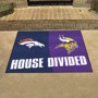 Picture of NFL House Divided - Broncos / Vikings House Divided Mat