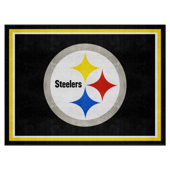 Picture of Pittsburgh Steelers 8X10 Plush Rug