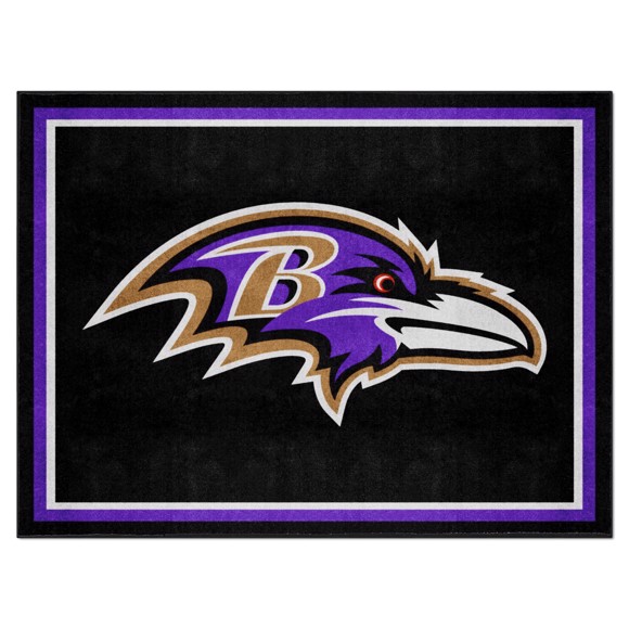 Picture of Baltimore Ravens 8X10 Plush Rug