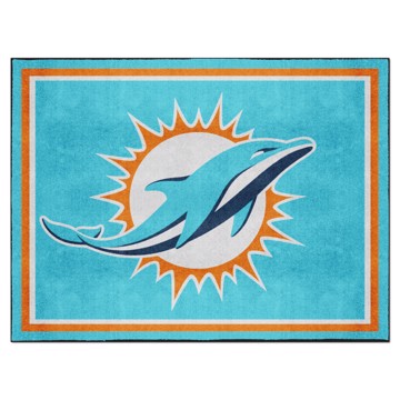 Picture of Miami Dolphins 8X10 Plush Rug