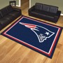 Picture of New England Patriots 8X10 Plush Rug