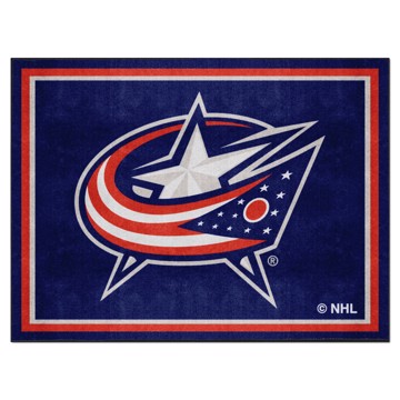 Picture of Columbus Blue Jackets 8X10 Plush Rug