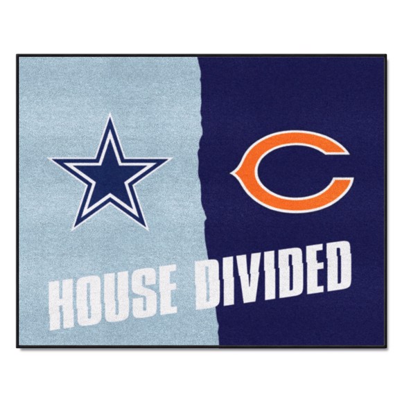 Picture of NFL House Divided - Cowboys / Bears House Divided Mat