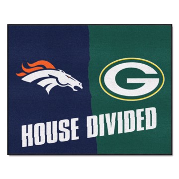 Picture of NFL House Divided - Broncos / Packers House Divided Mat