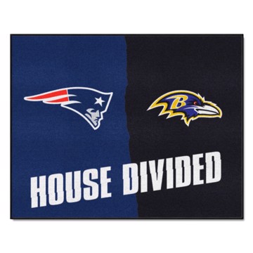 Picture of NFL House Divided - Patriots / Ravens House Divided Mat