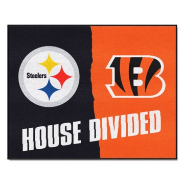 Picture of NFL House Divided - Steelers / Bengals House Divided Mat