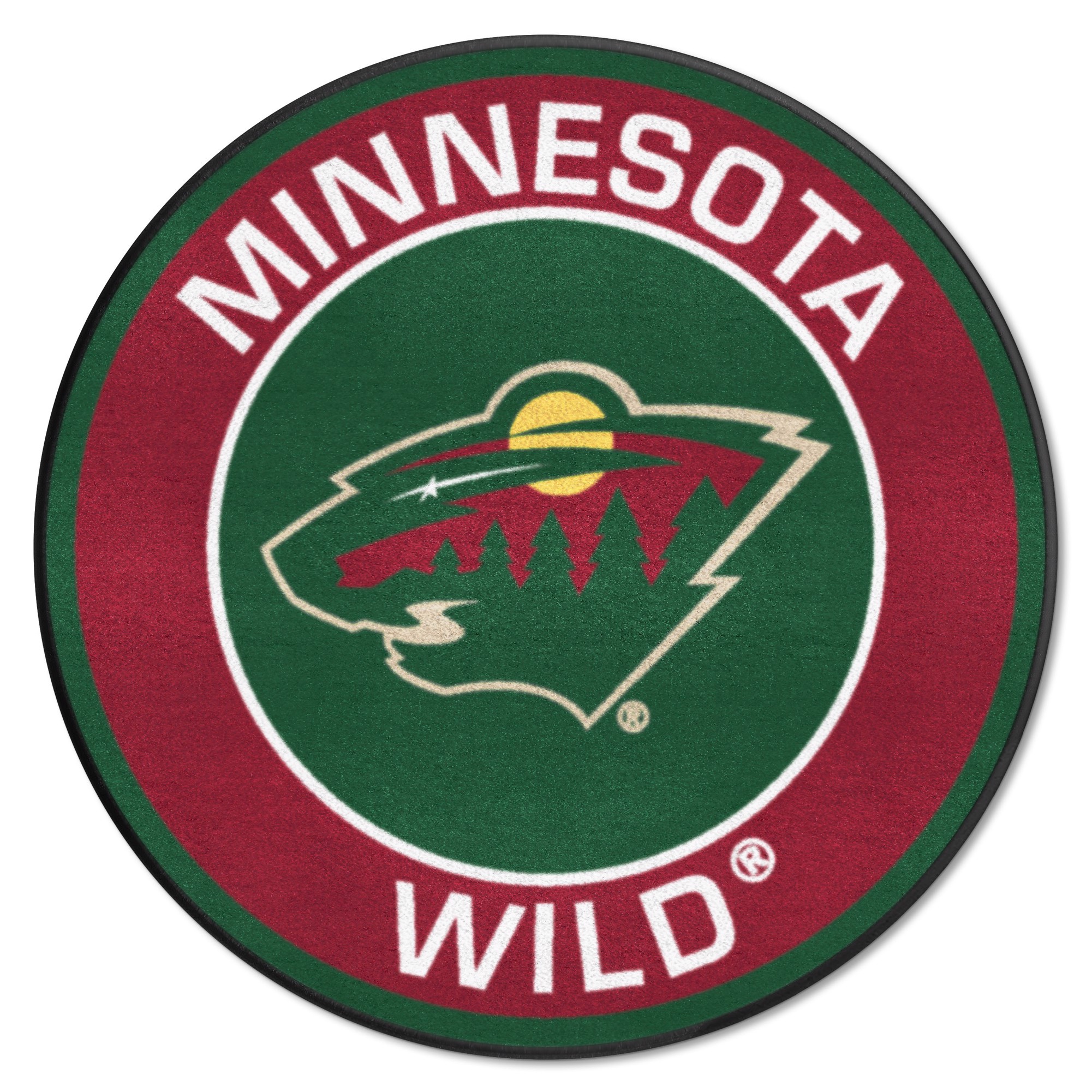 FANMATS 18875 NHL Minnesota Wild Roundel Mat 27" Diameter - 1