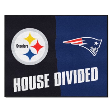 Picture of NFL House Divided - Steelers / Patriots House Divided Mat