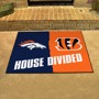 Picture of NFL House Divided - Broncos / Bengals House Divided Mat