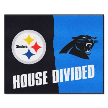 Picture of NFL House Divided - Steelers / Panthers House Divided Mat