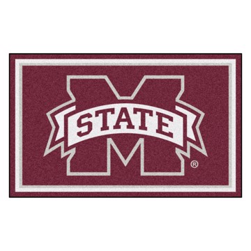 Picture of Mississippi State Bulldogs 4X6 Plush Rug