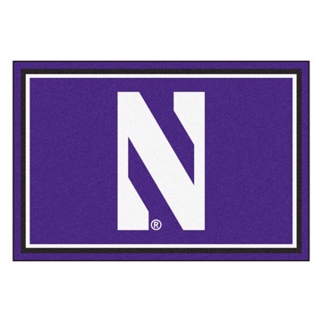 Picture of Northwestern Wildcats 5X8 Plush Rug