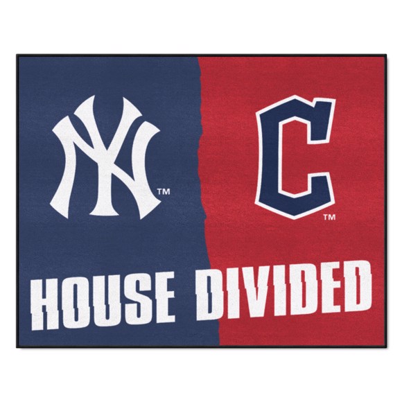 Picture of MLB House Divided - Yankees / Guardians House Divided Mat