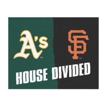 Picture of MLB House Divided - Athletics / Giants House Divided Mat