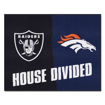 Picture of NFL House Divided - Broncos / Raiders House Divided Mat