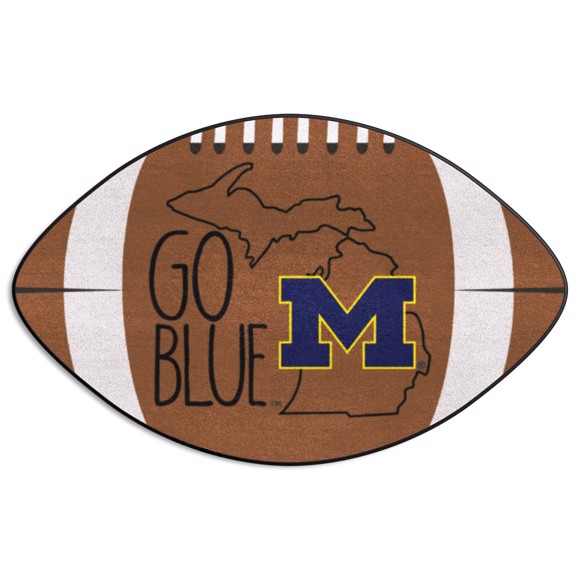 Picture of Michigan Wolverines Southern Style Football Mat