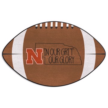 Picture of Nebraska Cornhuskers Southern Style Football Mat