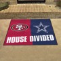 Picture of NFL House Divided - 49ers / Cowboys House Divided Mat