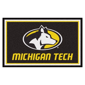 Picture of Michigan Tech Huskies 4X6 Plush Rug