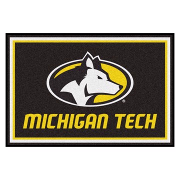 Picture of Michigan Tech Huskies 5X8 Plush Rug