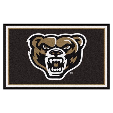 Picture of Oakland Golden Grizzlies 4X6 Plush Rug
