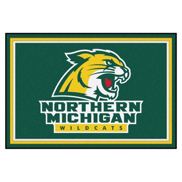 Picture of Northern Michigan Wildcats 5X8 Plush Rug