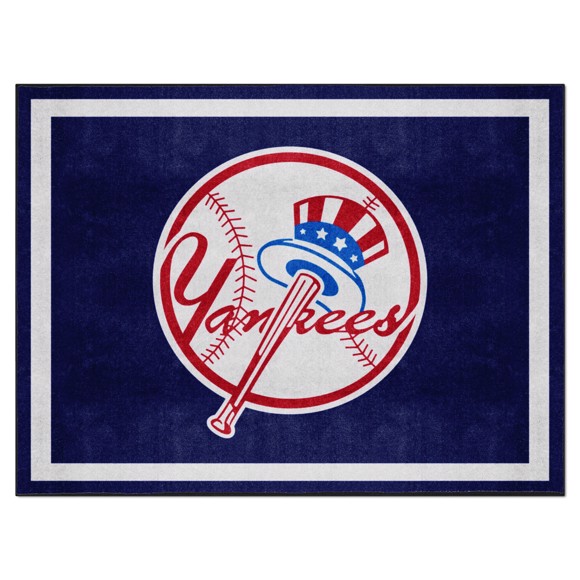 Picture of New York Yankees 8X10 Plush Rug
