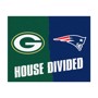 Picture of NFL House Divided - Packers / Patriots House Divided Mat