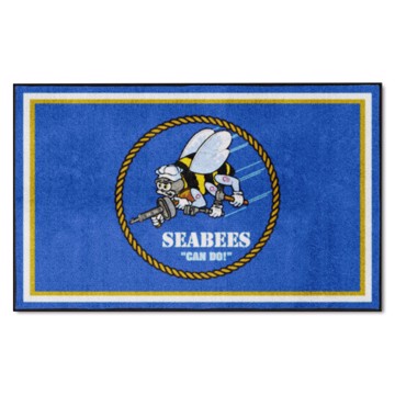 Picture of U.S. Navy - SEABEES 4X6 Plush Rug