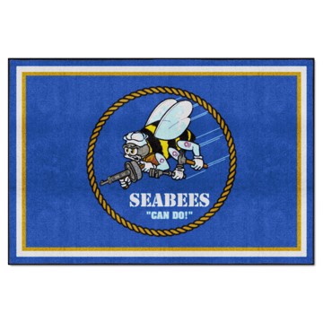Picture of U.S. Navy - SEABEES 5X8 Plush Rug