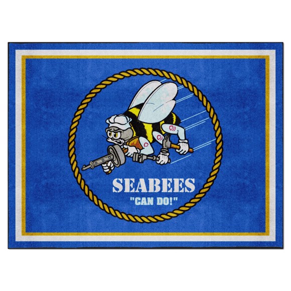 Picture of U.S. Navy - SEABEES 8X10 Plush Rug