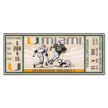 Picture of Miami Hurricanes Ticket Runner