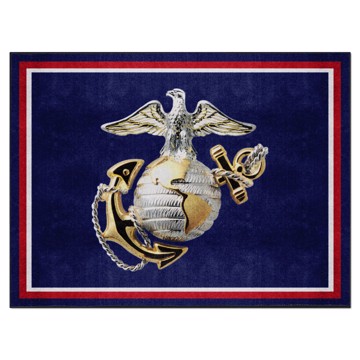 Picture of U.S. Marines 8X10 Plush Rug