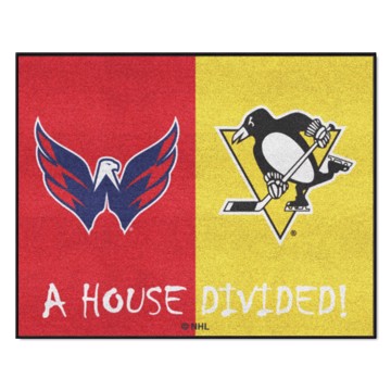 Picture of NHL House Divided - Capitals / Penguins House Divided Mat