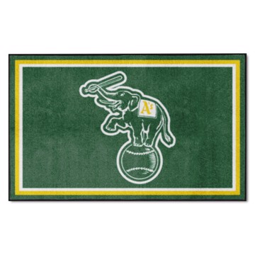 Picture of Oakland Athletics 4X6 Plush Rug
