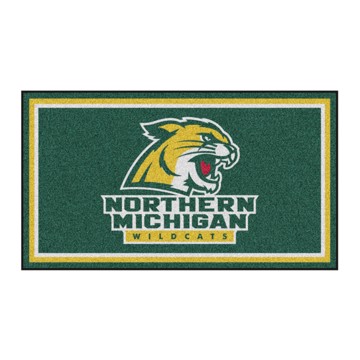 Picture of Northern Michigan Wildcats 3X5 Plush Rug