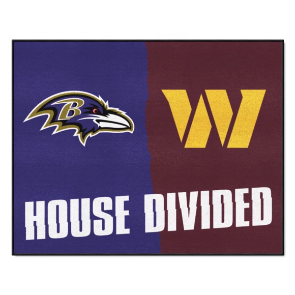 Picture of NFL House Divided - Ravens / Commanders House Divided Mat
