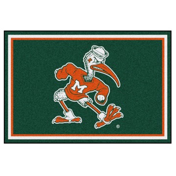 Picture of Miami Hurricanes 5x8 Rug