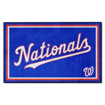 Picture of Washington Nationals 4X6 Plush Rug