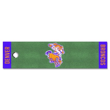 Picture of Denver Broncos Putting Green Mat - Retro Collection
