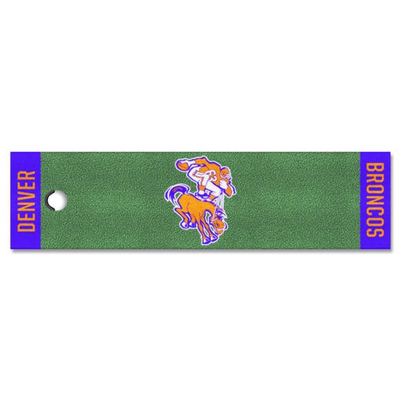 Picture of Denver Broncos Putting Green Mat - Retro Collection