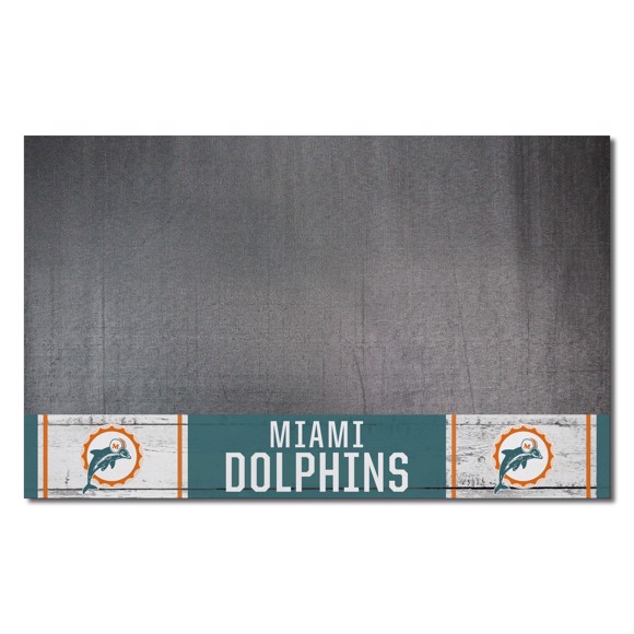 Picture of Miami Dolphins Grill Mat - Retro Collection