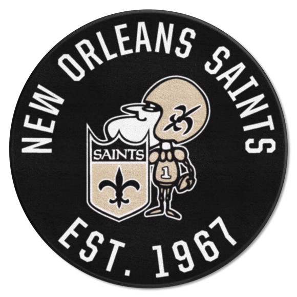 Picture of New Orleans Saints Roundel Mat - Retro Collection