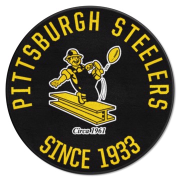 Picture of Pittsburgh Steelers Roundel Mat - Retro Collection