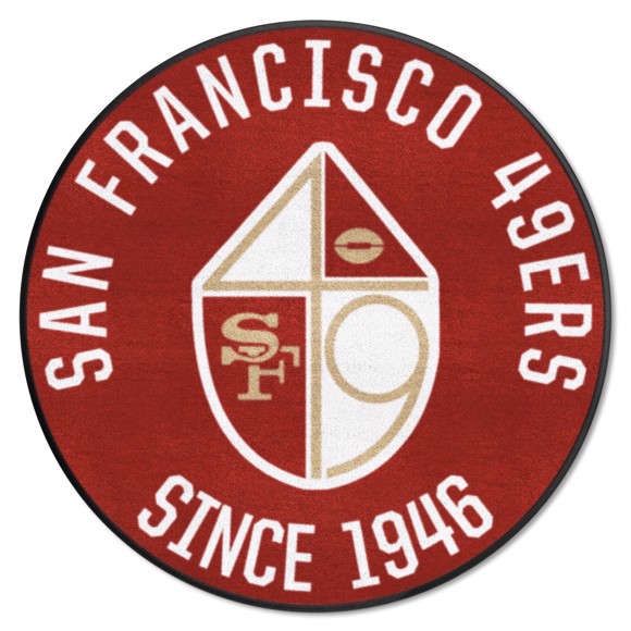 Picture of San Francisco 49ers Roundel Mat - Retro Collection