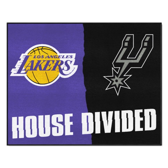 Picture of NBA House Divided - LA Lakers / Spurs House Divided Mat