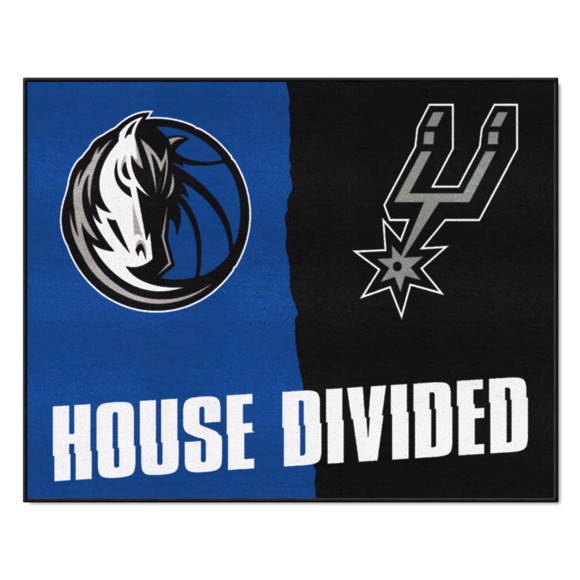 Picture of NBA House Divided - Mavericks / Spurs House Divided Mat