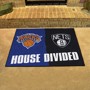 Picture of NBA House Divided - New York Knicks / Brooklyn Nets House Divided Mat